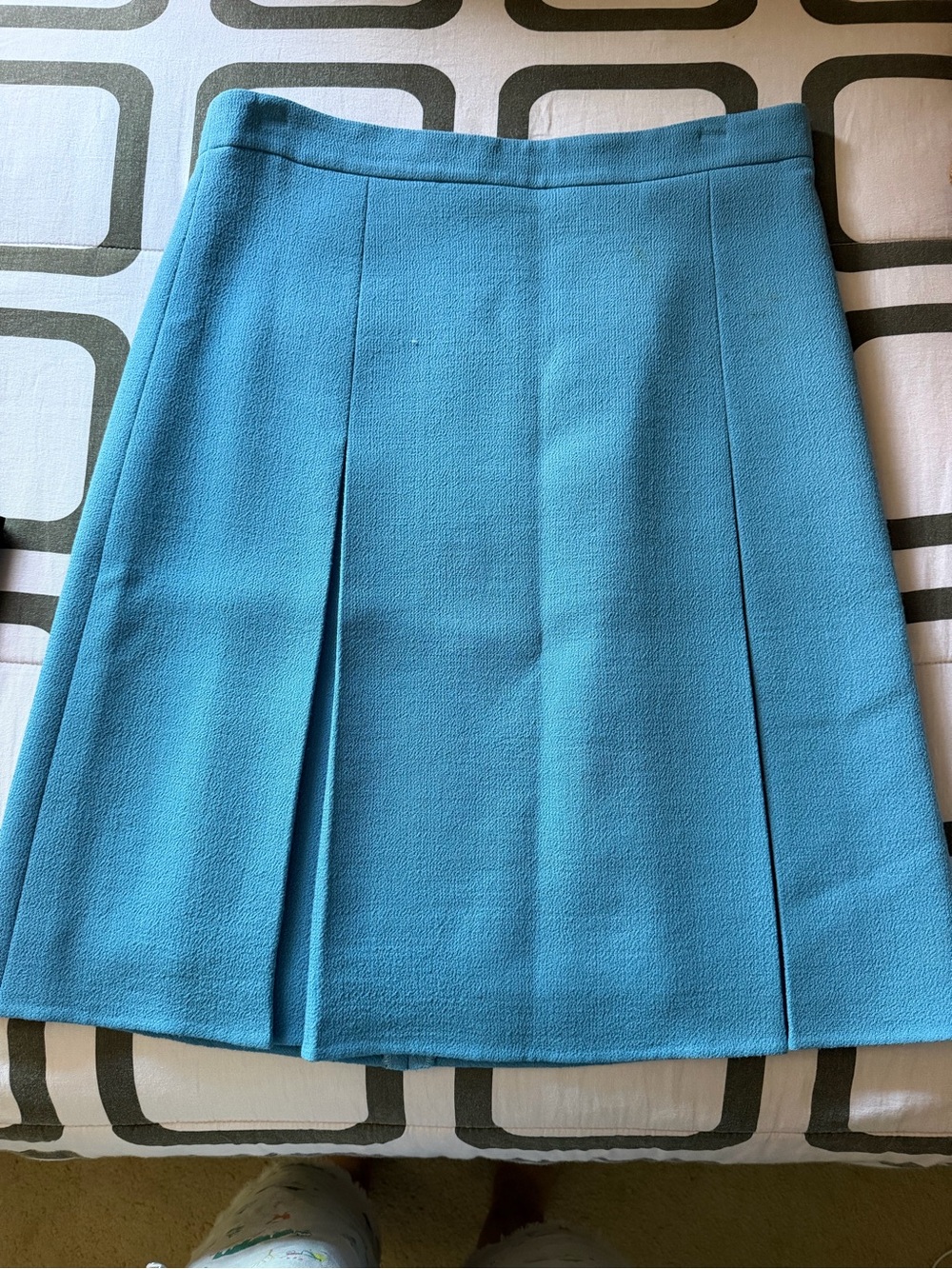 Akris Punto Bright Turquoise Panel Midi Skirt